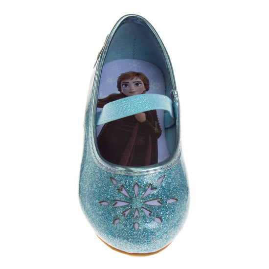 Josmo Disney Girls Frozen Mary Jane Flats - Dress Up Slip-on Shoes (Toddler)