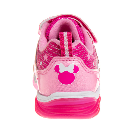 Josmo Disney Girls Minnie Mouse Light Up Laceless Running Shoes (Toddler/Little Girl)