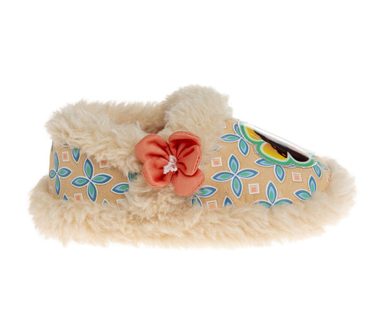 Josmo Disney Girls' Moana Slippers - Princess Moana Plush Fuzzy Slippers (Toddler/Little Girl)