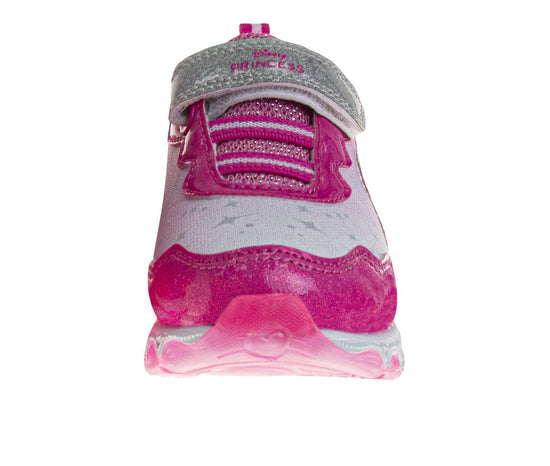 Josmo Disney Girls Princess Characters Light Up Laceless Shoes (Toddler/Little Girl)