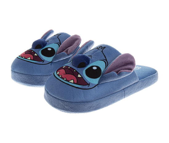 josmo Disney Kids Lilo and Stitch Slippers for Girls' - Stitch Plush Warm Soft Aline Comfy Lightweight House Shoes (Little Kids/Big Kids/ Womens Adult)