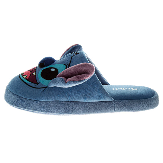 Josmo Disney Lilo And Stitch Slippers For Girls - Stitch Plush Warm Soft Aline Comfy Lightweight House Shoes