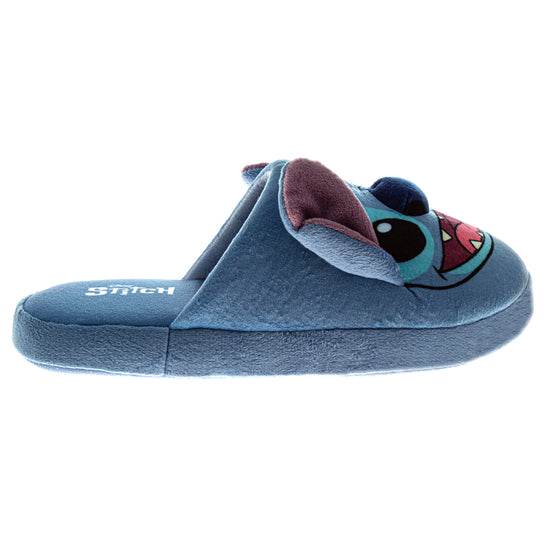 Josmo Disney Lilo And Stitch Slippers For Girls - Stitch Plush Warm Soft Aline Comfy Lightweight House Shoes