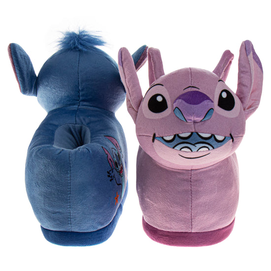 Josmo Disney Lilo And Stitch Slippers For Girls - Stitch Plush Warm Soft Aline Comfy Lightweight House Shoes