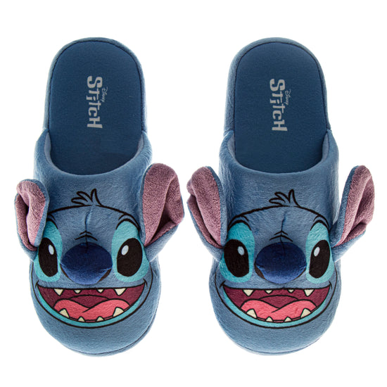 josmo Disney Lilo and Stitch Slippers for Girls - Stitch Plush Warm Soft Aline Comfy Lightweight House Shoes