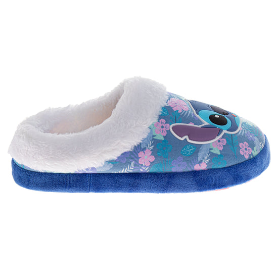 Josmo Disney Lilo & Stitch Women's Slippers Faux Fur Plush Fuzzy Warm House Slippers (Size 5-12 Womens)