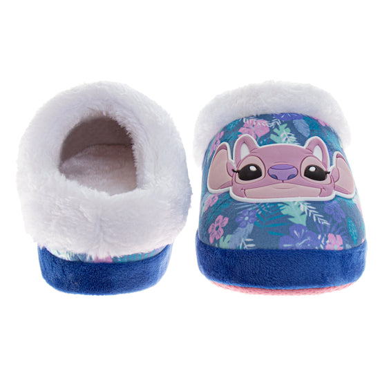 Josmo Disney Lilo & Stitch Women's Slippers Faux Fur Plush Fuzzy Warm House Slippers (Size 5-12 Womens)