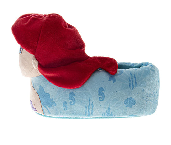 Josmo Disney Little Mermaid 3D Slippers Ariel & Flounder Warm Fluffy House Girls' Slippers (Toddler/Little Kids)