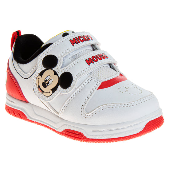 josmo Disney Mickey Mouse Boys' Lightweight Laceless Sneakers (Toddlers)