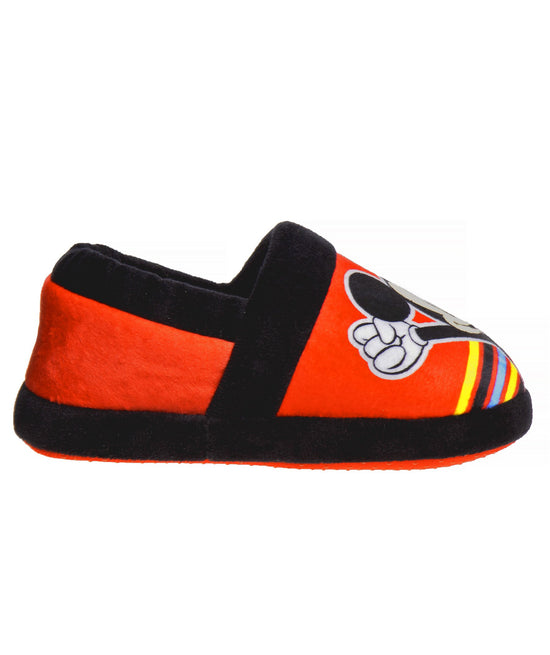 Josmo Disney Mickey Mouse Boys Slippers-Plush Lightweight Warm Comfort Soft Aline House Shoes Slippers - Navy Multi (sizes 5-12 Toddler)