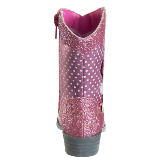 Josmo Disney Minnie Mouse Girls Cowgirl Western Boots (Toddler)
