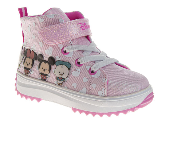 josmo Disney Minnie Mouse Girls High-Top Platform Sneakers(Toddlers)