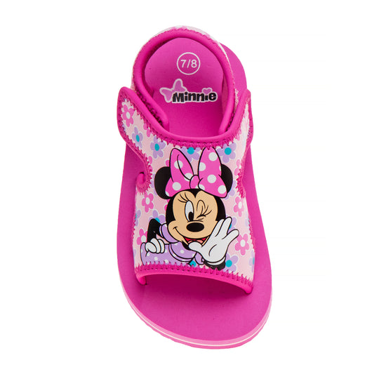 Josmo Disney Minnie Mouse Toddler Girls Hook And Loop Sandals