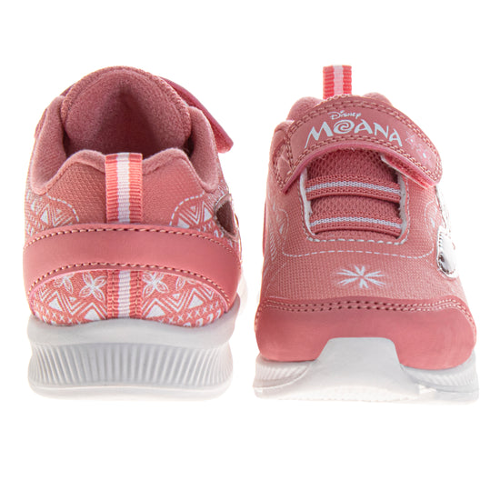 Josmo Disney Moana Girls' Hook And Loop Light Up Fashion Sneakers (Toddlers)