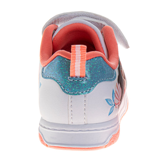 Josmo Disney Moana Shoes For Girls' Strap Closure Laceless Princess Sneakers Featuring Pua & HeiHei (Toddler/Little Kid)
