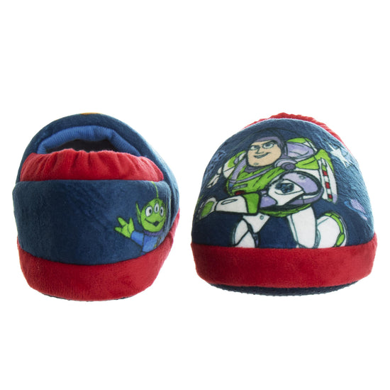 Josmo Disney Pixar Toy Story "Cowboy And Space Ranger" Woody And Buzz Toddler Boys' Dual Sizes Slippers