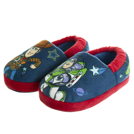 josmo Disney Pixar Toy Story "Cowboy and Space Ranger" Woody and Buzz Toddler Boys' Dual Sizes Slippers josmo Disney Pixar Toy Story "Cowboy and Space Ranger" Woody and Buzz Toddler Boys' Dual Sizes Slippers