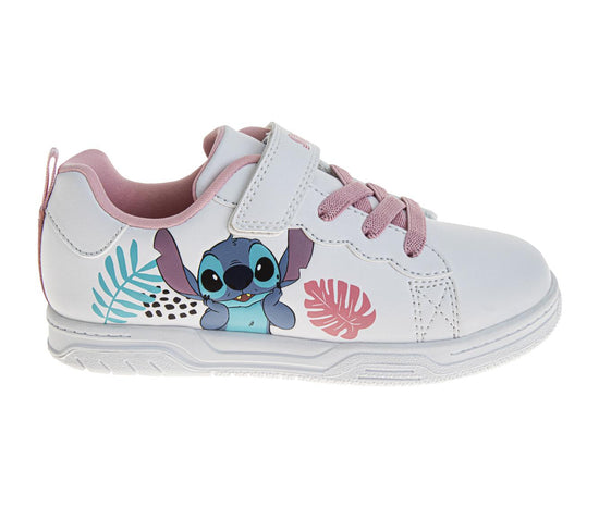 Josmo Disney Stitch Girls' Ohana Toddler Hook And Loop Sneakers