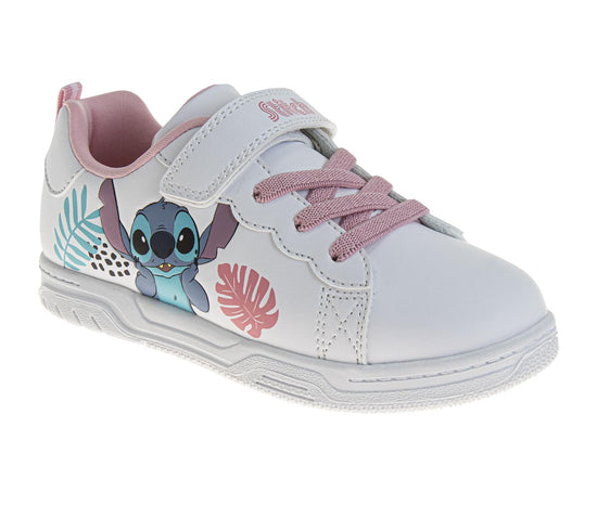 josmo Disney Stitch Girls' Ohana Toddler Hook and Loop Sneakers