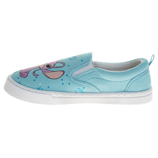 Josmo Disney Stitch Girls Toddler Lace Up Low Top Canvas Sneakers