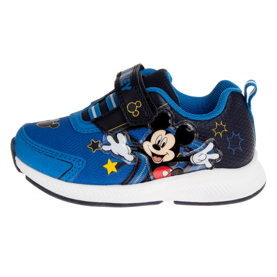 Josmo Disney Toddler Boys Mickey Mouse Sneakers With 2 Red Lights