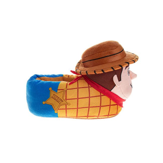 Josmo Disney Toy Story 3D Slippers Woody & Buzz Warm Fluffy House Slippers For Boys And Girls(Toddlers)