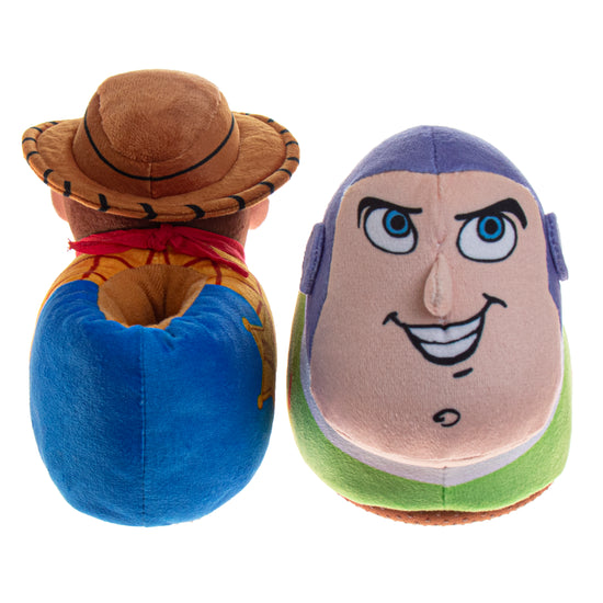 Josmo Disney Toy Story 3D Slippers Woody & Buzz Warm Fluffy House Slippers For Boys And Girls(Toddlers)