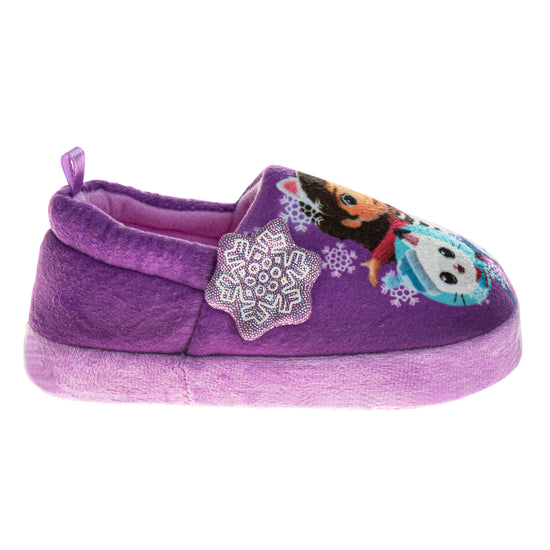 Josmo Gabby's Dollhouse Slippers Girls - Gabbys Indoor Cute House Shoes Lightweight Warm Comfort Plush Fuzzy Kitty Cat Slipper (sizes Toddler)