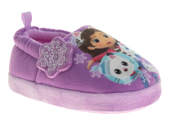 josmo Gabby's Dollhouse slippers Girls - Gabbys indoor cute house shoes Lightweight Warm Comfort plush fuzzy Kitty Cat slipper (sizes toddler)