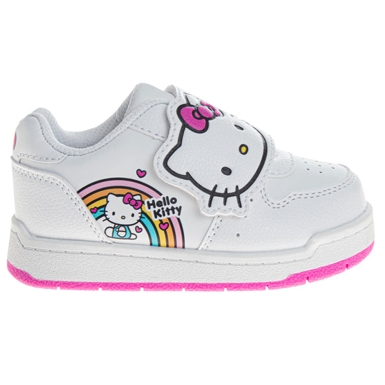Josmo Hello Kitty Girls' Hook And Loop Casual Sneakers (Toddlers)