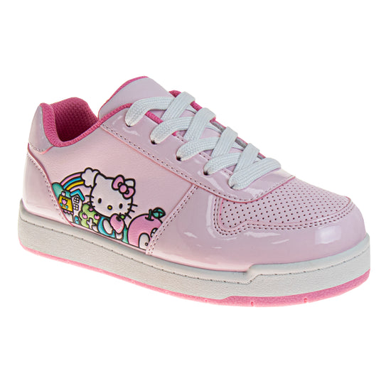 josmo Hello Kitty Girls' Lace Up Vintage Fashion Sneakers