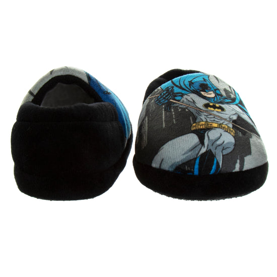 Josmo Josmo Boys' Batman Toddler Slipper Dark Knight Superhero Lightweight Comfort Soft Aline Plush House Shoes