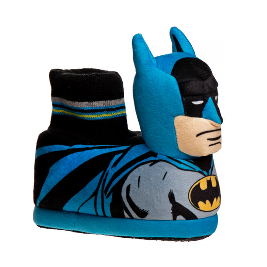josmo Josmo Boys' Batman Toddler Slipper Dark Knight Superhero Lightweight Comfort Soft Aline Plush House Shoes