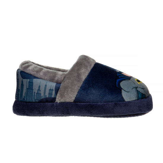 Josmo Josmo Boys' Batman Toddler Slipper Dark Knight Superhero Lightweight Comfort Soft Aline Plush House Shoes