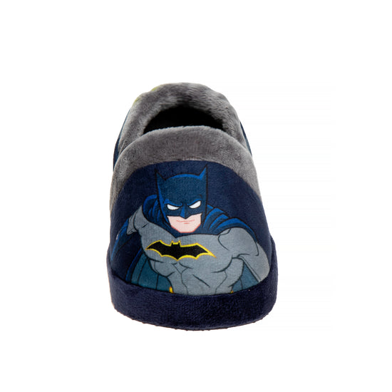 Josmo Josmo Boys' Batman Toddler Slipper Dark Knight Superhero Lightweight Comfort Soft Aline Plush House Shoes