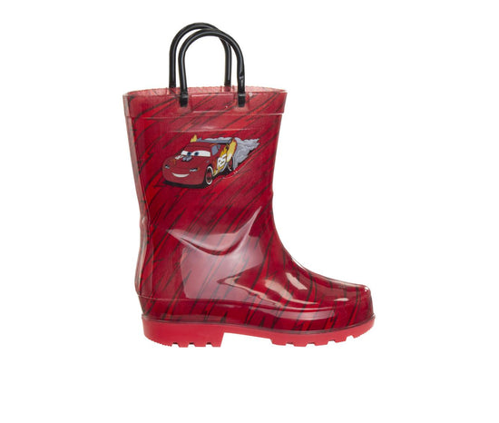 Josmo Josmo Boys Cars Lightning McQueen Boots â€“ Waterproof Rubber Rainboots (Toddler)