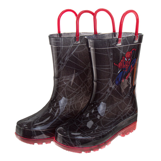 Josmo Josmo Boys Marvel Spider-Man Boots â€“ Waterproof Rubber Rainboots (Toddler)