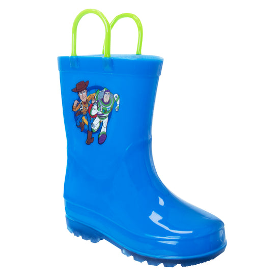 josmo Josmo Boys Toy Story Buzz Lightyear and Woody â€“ Waterproof Rubber Rainboots (Toddler)