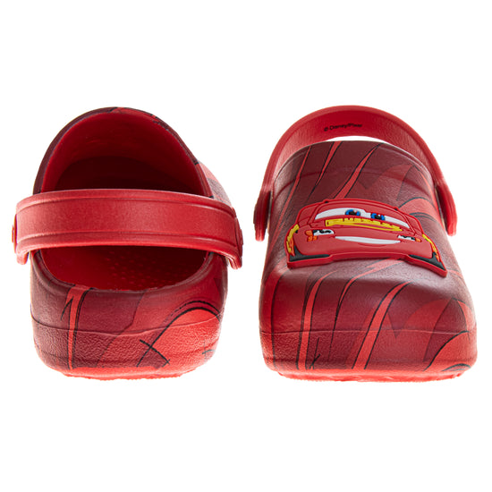 Josmo Josmo Cars Clog Sandal Waterproof Slip-On Slides For Boys - Lightning McQueen Closed Toe Clogs With Backstrap (Sizes: 5-10 Toddlerss)