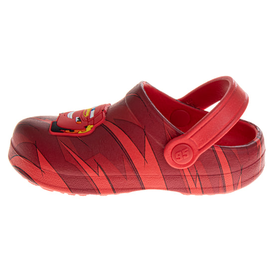 Josmo Josmo Cars Clog Sandal Waterproof Slip-On Slides For Boys - Lightning McQueen Closed Toe Clogs With Backstrap (Sizes: 5-10 Toddlerss)