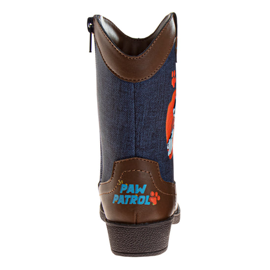 Josmo Josmo Paw Patrol Boys Cowboy Boots - Chase And Marshall Calf High Western Country Cow Boy Boot (Toddler)