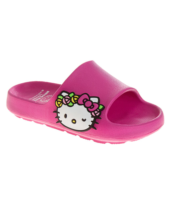 josmo Josmo Sanrio Hello Kitty Girls floral Slides Open Toe Sandals - Summer Beach Water Pool Shoes