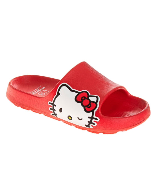 josmo Josmo Sanrio Hello Kitty Girls Slides Open Toe Sandals - Summer Beach Water Pool Shoes