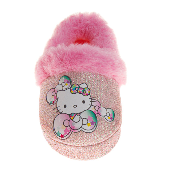 Josmo Josmo Sanrio Hello Kitty Slippers Girls - Kitty White Indoor Cute House Shoes Plush Fuzzy Shoes Cat Slippers (toddler)
