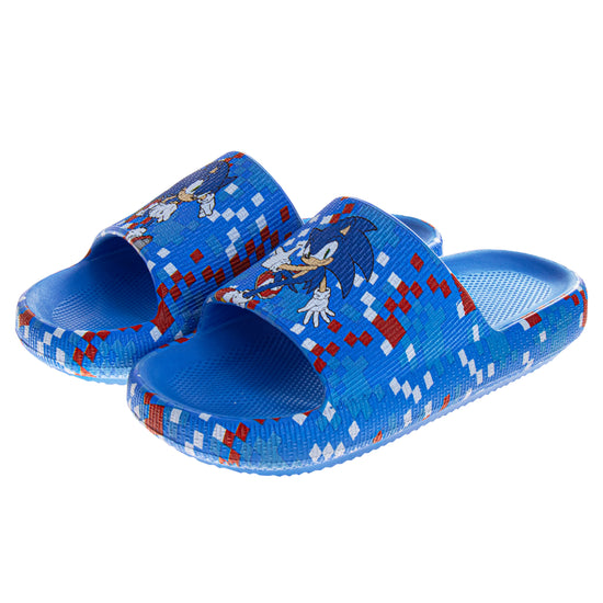 josmo Sonic The Hedgehog Boys' Slip On Slides