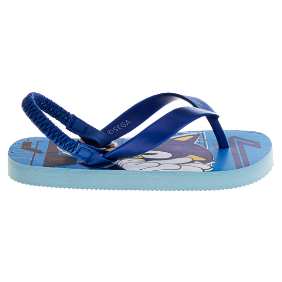 Josmo Josmo Sonic The Hedgehog Flip Flop Sandal Water Shoes - Beach Slides SlipOn Thong FlipFlops Sandals For Boys (5-10 Toddler 11-12)