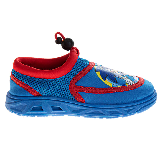 Josmo Josmo Sonic Water Shoes For Boys - Pool Aqua Socks Slip On Quick Dry (5-10 Toddlerss)