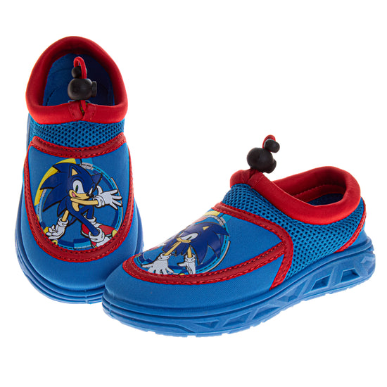 josmo Josmo Sonic Water Shoes for Boys - Pool Aqua Socks Slip On Quick Dry (5-10 Toddlerss)