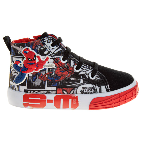 Josmo Spider-Man Boys' High Top Sneakers (Toddlers)