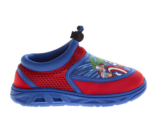Josmo Josmo The Avengers Boys/Girls Water Shoes - Spiderman Ironman Captain America Hulk Thor Pool Aqua Socks Slip On Quick Dry (5-10 Toddlers/11-12)